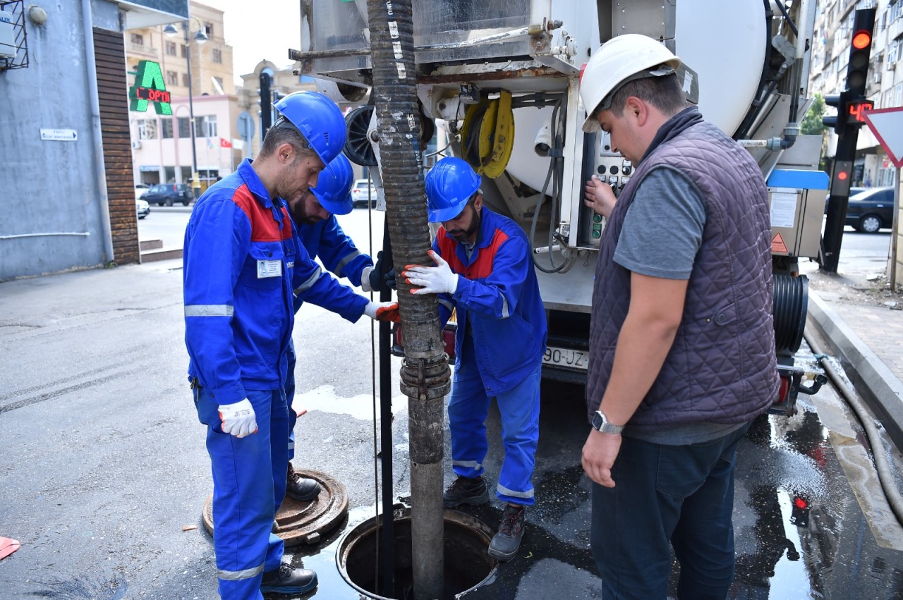 Yasamalda içməli su təchizatı yaxşılaşdırılır - FOTOLAR